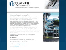 Tablet Screenshot of platzercpa.com